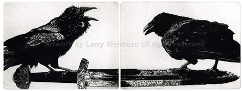 Artwork of Larry Vienneau Jr: Odin's Ravens