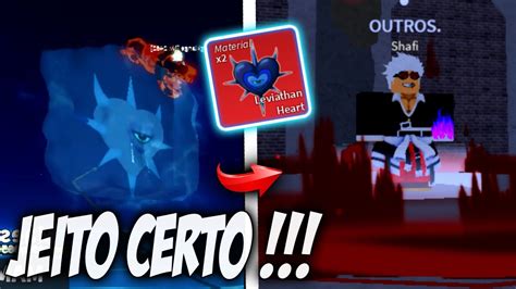 Como Spawnar Leviathan E Pegar O Cora O No Blox Fruits Youtube