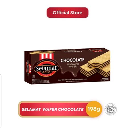 Jual SELAMAT CHOCOLATE SANDWICH WAFER 198G Shopee Indonesia