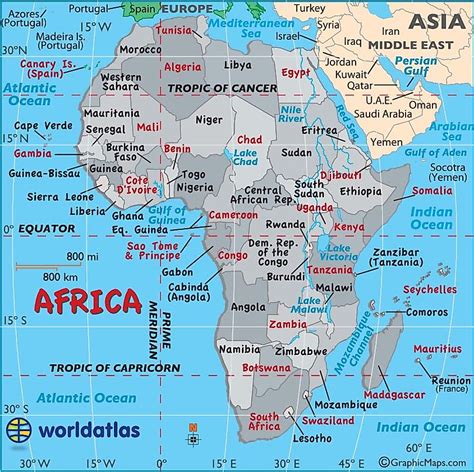 Large Map Of Africa Easy To Read And Printable Africa Map Map | Images ...