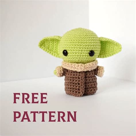 Crochet Amigurumi Baby Yoda Free Pattern