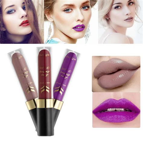 Huamianli Brand Sexy Color Waterproof Long Lip Gloss Beauty Nutritious Moisturizer Lipstick