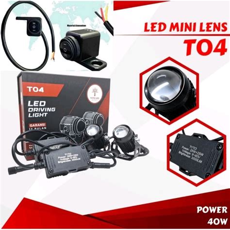 Jual Lampu Tembak Mini Laser D2 Plus 25 Watt Hi Loo 2 Colour PAKET