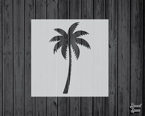 Palm Tree Stencil Mylar Assorted Sizes Craft Stencil For Etsy