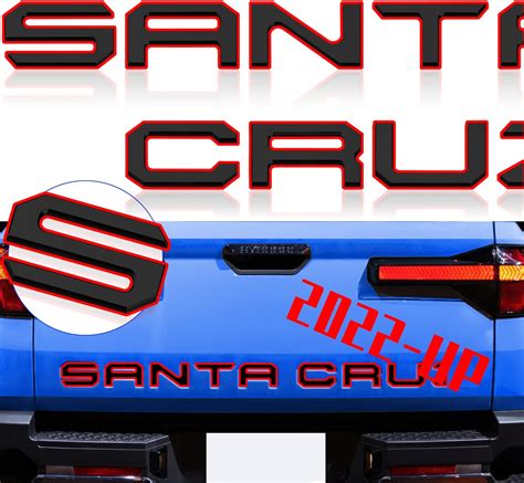 Tailgate Insert Letters Compatible For Santa Cruz M Adhesive