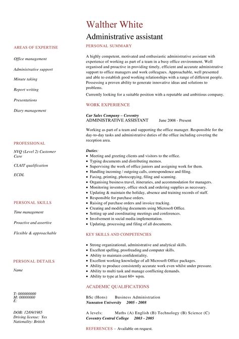 Resume Template For A Lot Of Experience