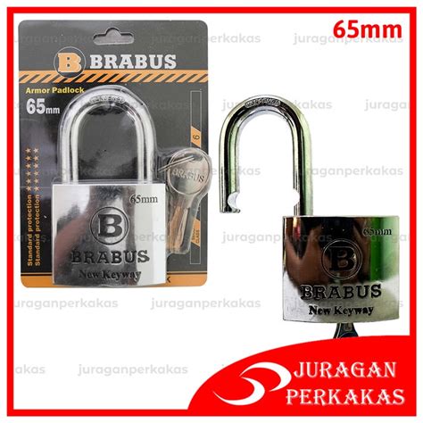 Jual BRABUS GEMBOK KEYWAY 65 MM LEHER PENDEK KUNCI PAGAR RUMAH GUDANG