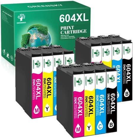 Greensky Xl Pack De Cartouche D Encre Compatible Avec Epson Xl