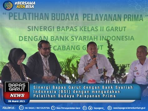 Bapas Kelas Ii Garut Kerjasama Dengan Bsi Gelar Pelatihan Budaya