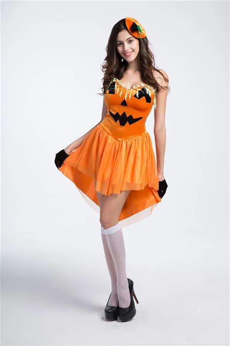 Women Cosplay Costumes Halloween Sexy Pumpkin Carnival Stage Uniform In Holidays Costumes From