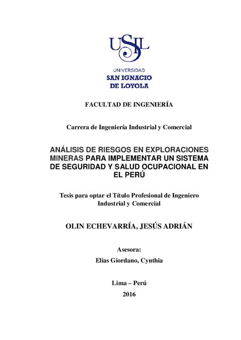 Pdf Facultad De IngenierÍa Carrera De Ingeniería Industrial Y