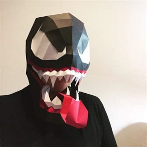 Diy Venom Mask Etsy