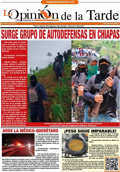 Surge Grupo De Autodefensas En Chiapas La Opini N De M Xico