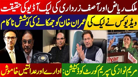 Malik Riaz And Asif Ali Zardari S Fake Audio Imran Khan Message To