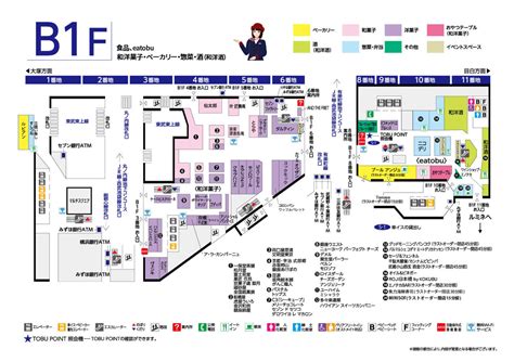 B1Fフロアマップ東武百貨店