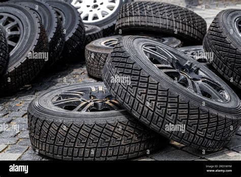 New High Performance Gravel Rally Tires Stock Photo Alamy