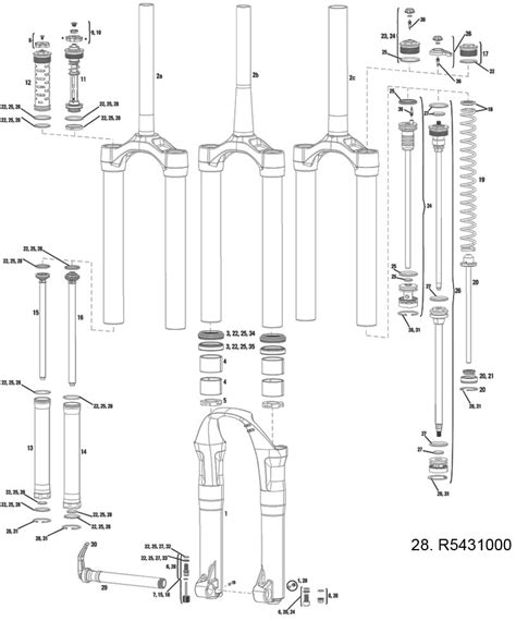 Rockshox Spare Front Suspension Service Kit Damper Totem