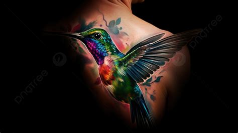 Colorful Hummingbird Tattoo Background, Pictures Of Tattoos Of Hummingbirds, Hummingbird, Bird ...