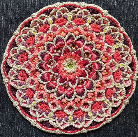 Ravelry Wildflower Cushion Block By Jen Tyler Crochet Mandala