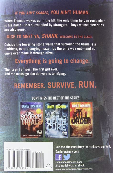 Summary Of The Book Maze Runner 6