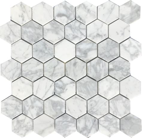 Carrara Bianco Hex X Mosaic Tile Depot Mtd