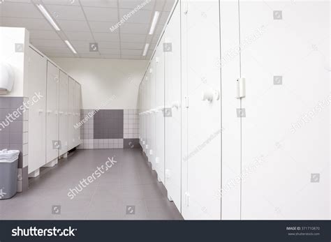 Public Building Womans Toilets Whit White Stock Photo