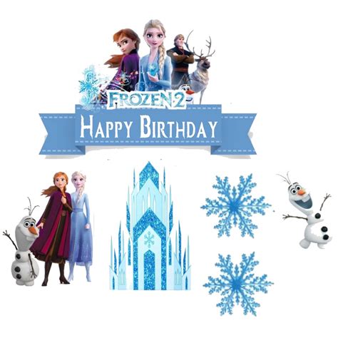 Jual Topper Cake Topper Ultah Topper Ulang Tahun Hiasan Kue Frozen