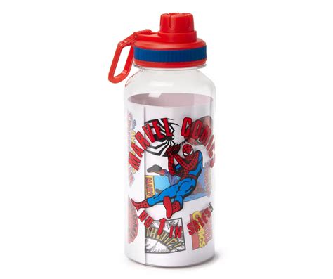 Red And Blue Spider Man Water Bottle With Sticker Sheet 32 Oz Big Lots