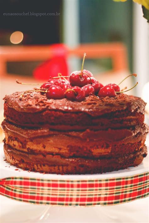 Naked Cake de Nutella e chocolate para o meu Natal Eu não sou chef