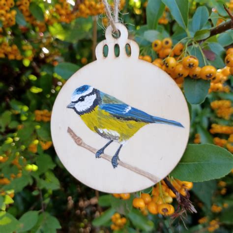 Boule de Noël peinte à la main animaux de la forêt