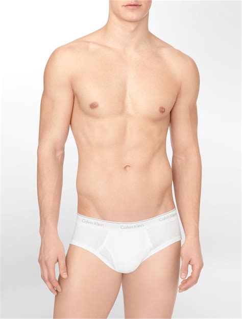 Calvin Klein Underwear Cotton Classic 4 Pack Low Rise Hip Brief In White For Men Lyst