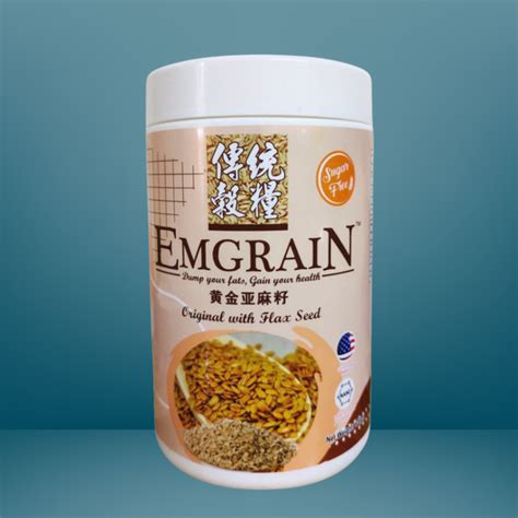 Emgrain Original Golden Flax Seed With Oats Shopee Malaysia