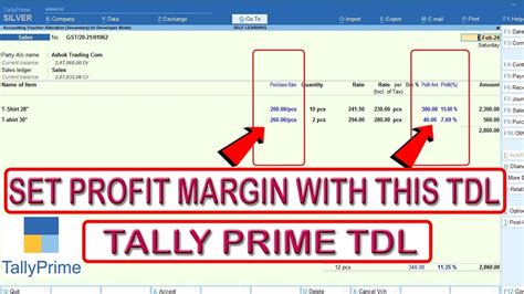 set net profit  sales bill entry  tally prime sales bill