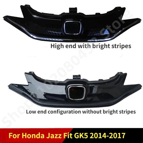 Car FRONT GRILL Grills Accessories For Honda Jazz Fit GK5 2014 2017