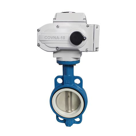 COVNA HK60D Cast Iron Wafer Electric Actuator Butterfly Valve