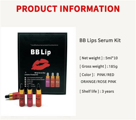 Korean Bb Lips Glow Ampoule Serum Starter Kit Lip Gloss Bb Cream