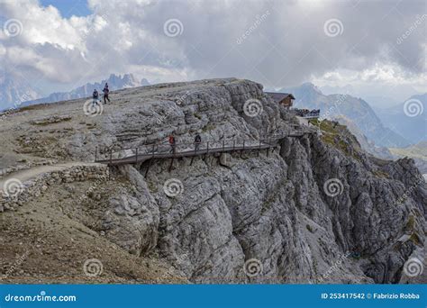 Cable Car Up To Lagazuoi Refuge From Falzarego Pass, Dolomites Royalty-Free Stock Photo ...