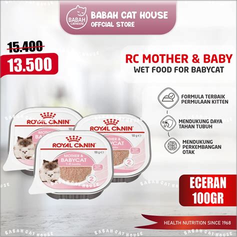 Jual Tray Royal Canin Mother And Baby Cat Gr Wet Food Rc Kaleng