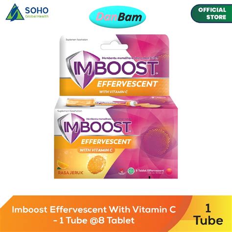 Jual Imboost Effervescent With Vitamin C 1 Tube 8 Tablet Shopee