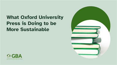 What Oxford University Press is Doing to be More Sustainable