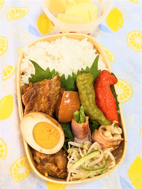 本日のお弁当〜スペアリブと夏野菜弁当 ／ 夏バテに負けない料理グランプリ2023【ヤマサ醤油株式会社】