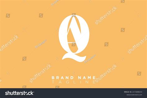 Aq Alphabet Letters Initials Monogram Logo Stock Vector Royalty Free