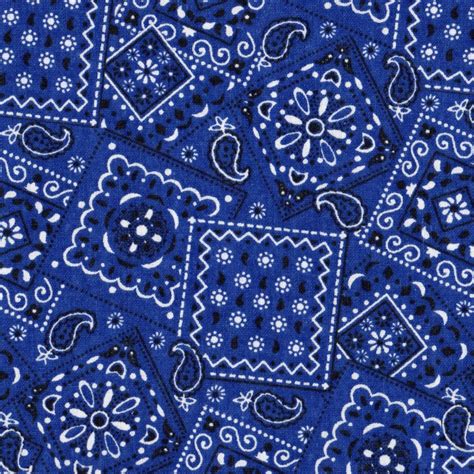 Blue Bandana 22 Pattern Crew