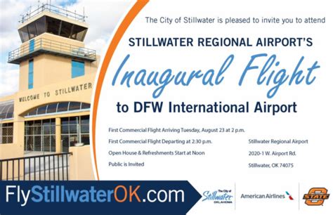 City of Stillwater, American Airlines celebrate first commercial flight ...