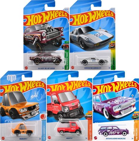 楽天市場ホットウィール Hot Wheels ベーシックカー 2024年8月単品販売3台 マイティK HNK49 ダットサン ブルー