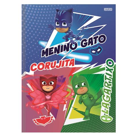 Caderno Universit Rio Folhas Capa Dura Brochura Pj Masks S O Domingos