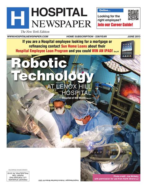 Hospital Newspaper New York June Edition By Belsito Communications Inc