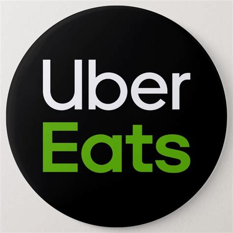 Uber Eats Logo Button Pin - Customizable Designs