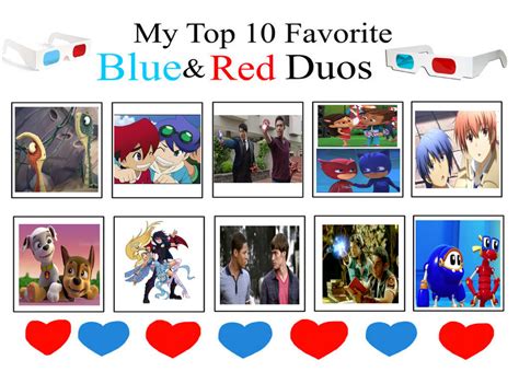 Top 10 Favorite Blue And Red Duos Used By Cmanuel1 On Deviantart