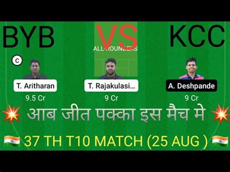 Byb Vs Kcc Dream Predictions Byb Vs Kcc Dream Team Kcc Vs Byb